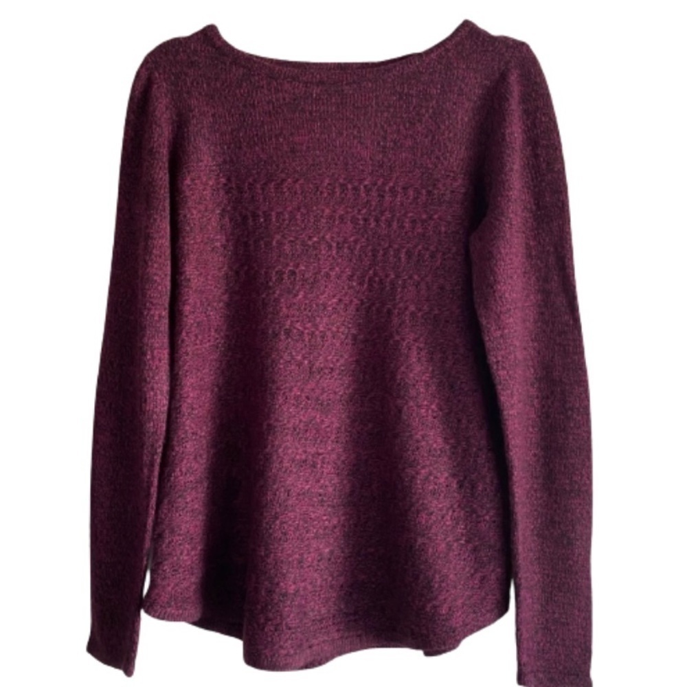 Croft & Barrow Purple/Black Sweater​​​​​​​​​​​​​​​​​​​​​​​​​​​